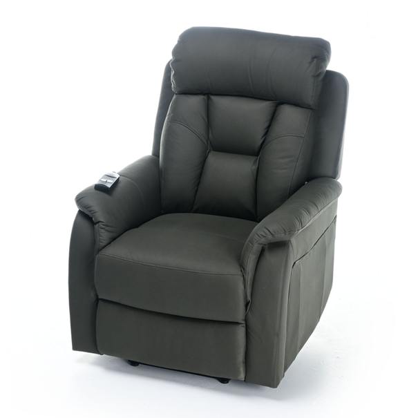 Relaxačné TV kreslo KACIE tmavosivá 1