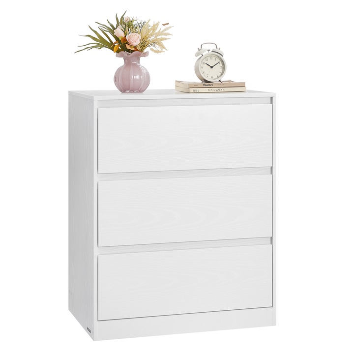 Komoda KAILYN biela, 3 zásuvky 1