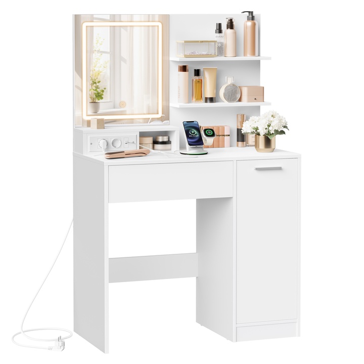 Toaletný stolík KAILYN biela 1