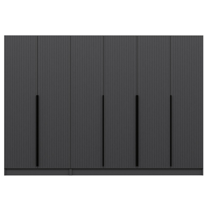 Šatníková skriňa KALE 23 antracitová 1