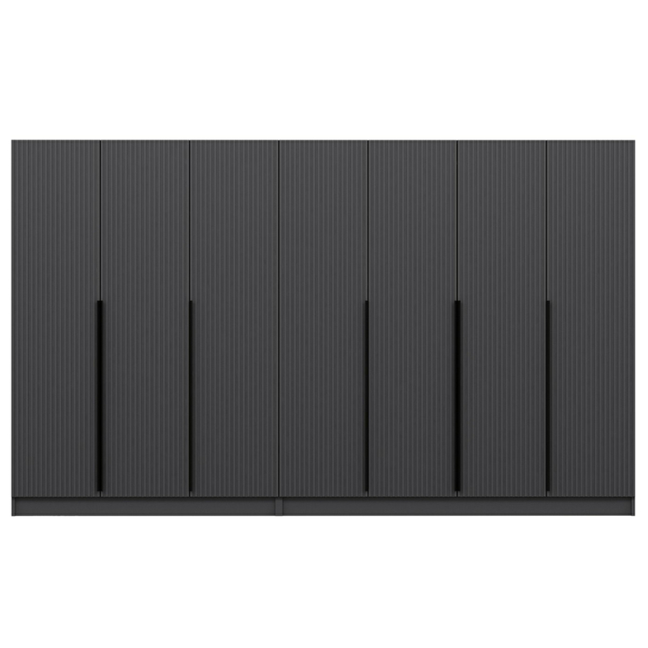 Šatníková skriňa KALE 28 antracitová 1