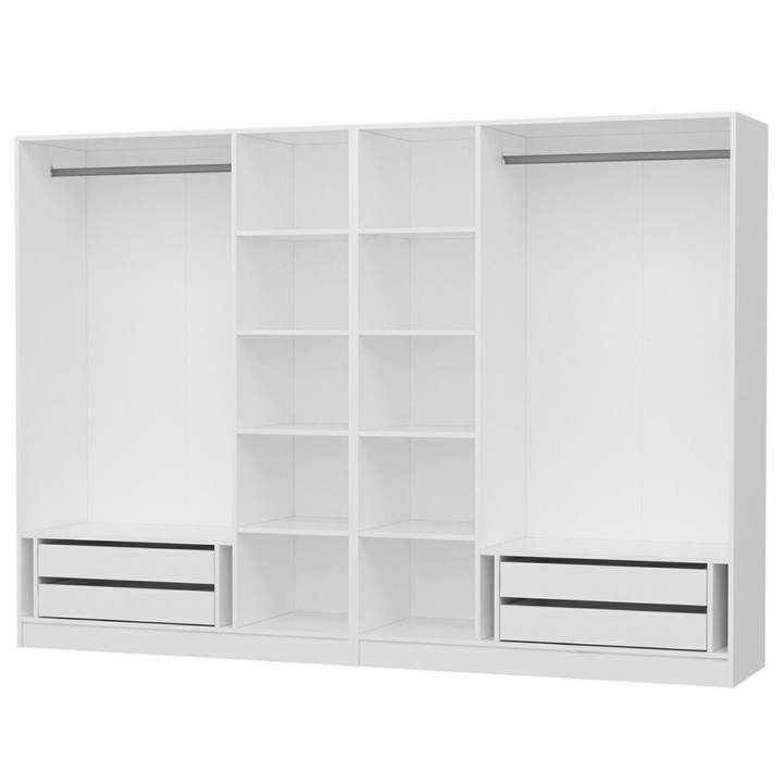 Šatníková skriňa KALE OPEN 5 biela 1