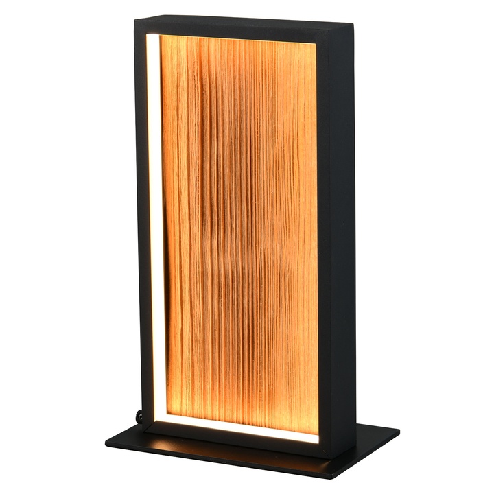 Stolová lampa KALEA čierna/prírodná 1