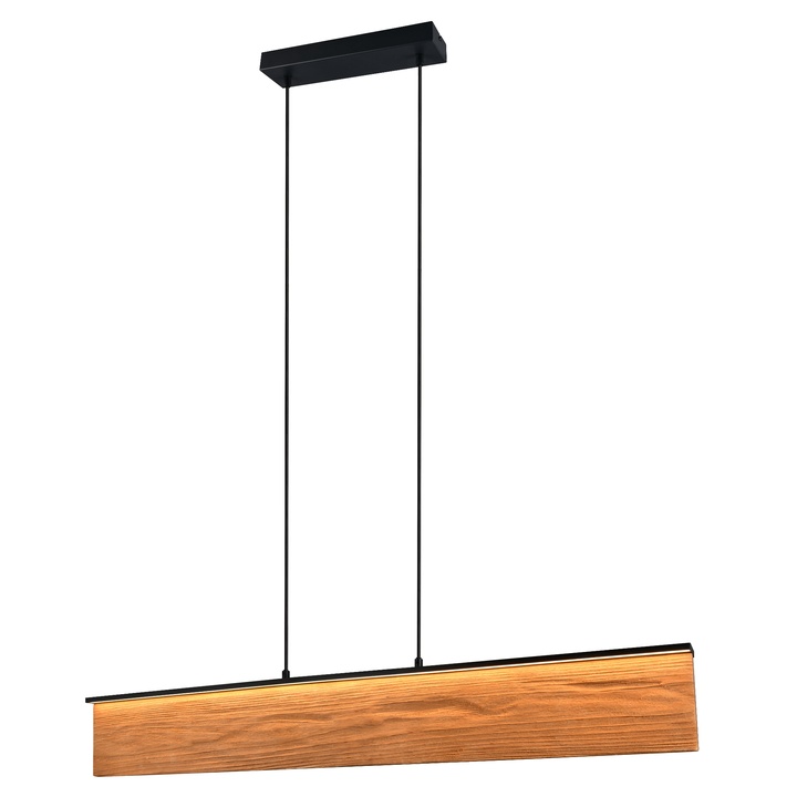Závesné svietidlo KALEA čierna/prírodná 1