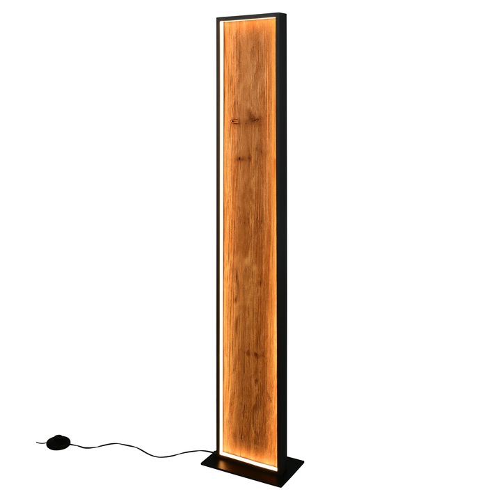 Stojanová lampa KALEA čierna/prírodná 1