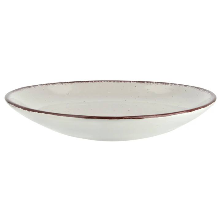 Tanier trojhranný KAMENINA biela, priemer 23 cm 1