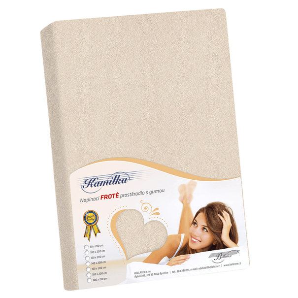 Froté prestieradlo KAMILKA 003 béžová, 140x200 cm 1