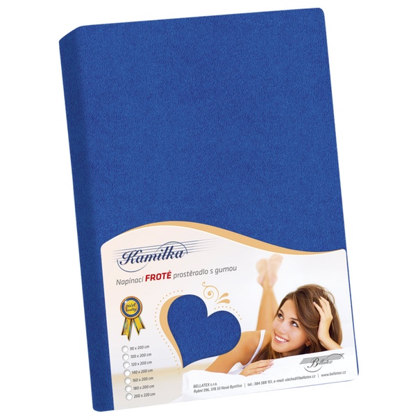 Froté prestieradlo KAMILKA 026 90x20 cm, tmavomodrá 1