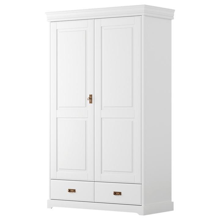 Šatníková skriňa KANIA 2D biela 1