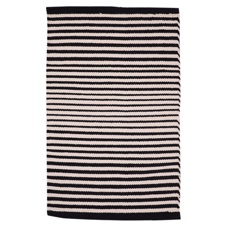 Koberec KATY 2 čierno-krémová, 60x110 cm 1