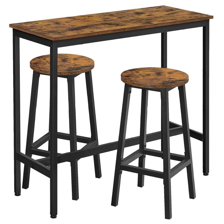 Barová zostava KEMA 5 hnedá/čierna 1