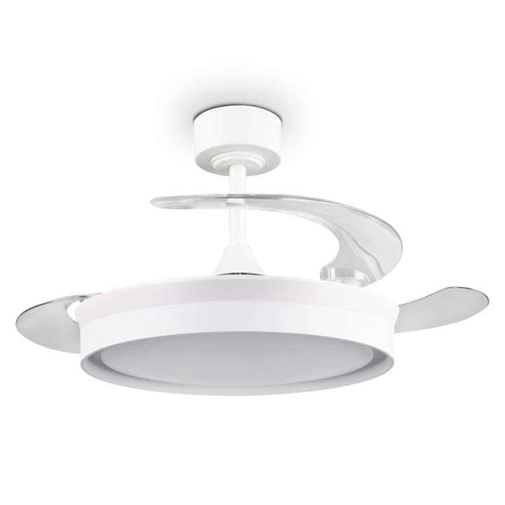 Stropné LED svietidlo s ventilátorom KERAVA biela 1