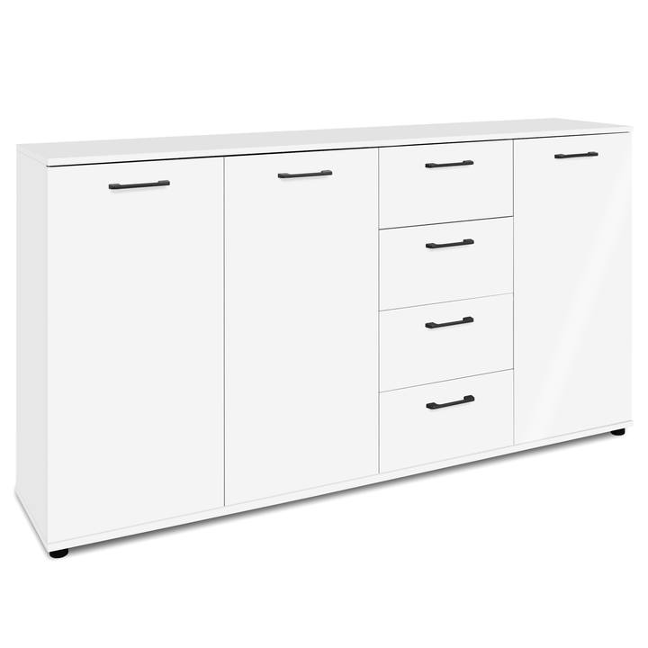 Komoda KERRY 51B biela vysoký lesk 1