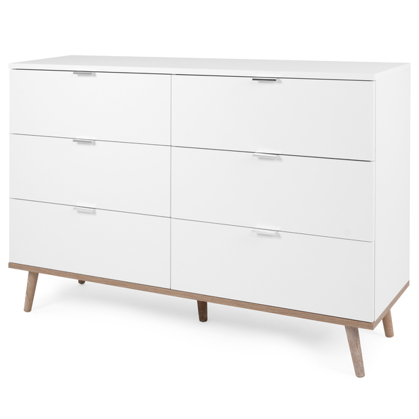 Komoda KEVEN 2 dub sonoma/biela 1