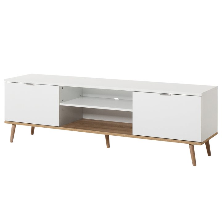 TV stolík KEVEN 55 dub sonoma/biela 1