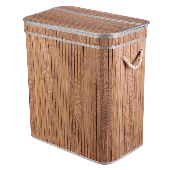 Kôš na bielizeň KHAN bambus, šírka 52 cm 1