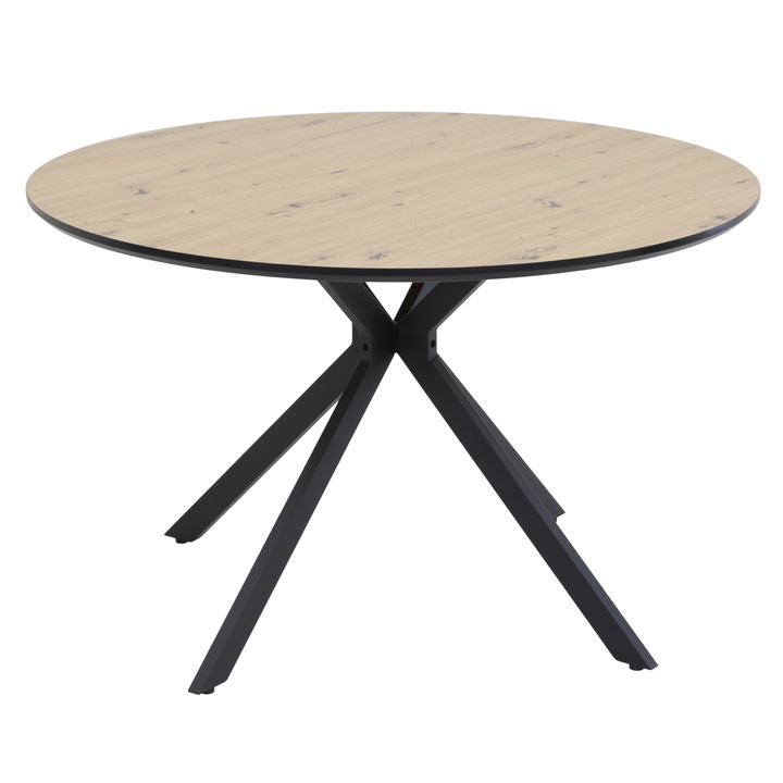 Jedálenský stôl KINDU dub artisan/čierna 1