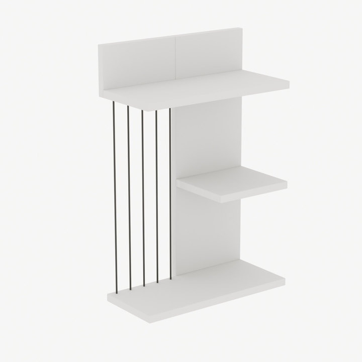 Nástenný regál KINIK biela 1