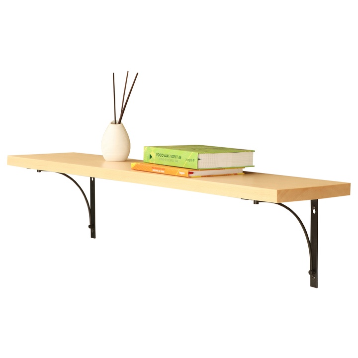 Nástenná polica KIRAL buk, šírka 125 cm 1