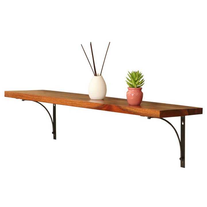 Nástenná polica KIRAL palisander, šírka 125 cm 1