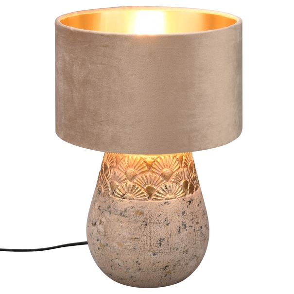 Stolná lampa KIRAN sivá/béžová 1