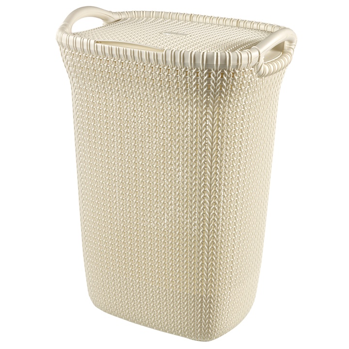 Kôš na bielizeň KNIT biela 1