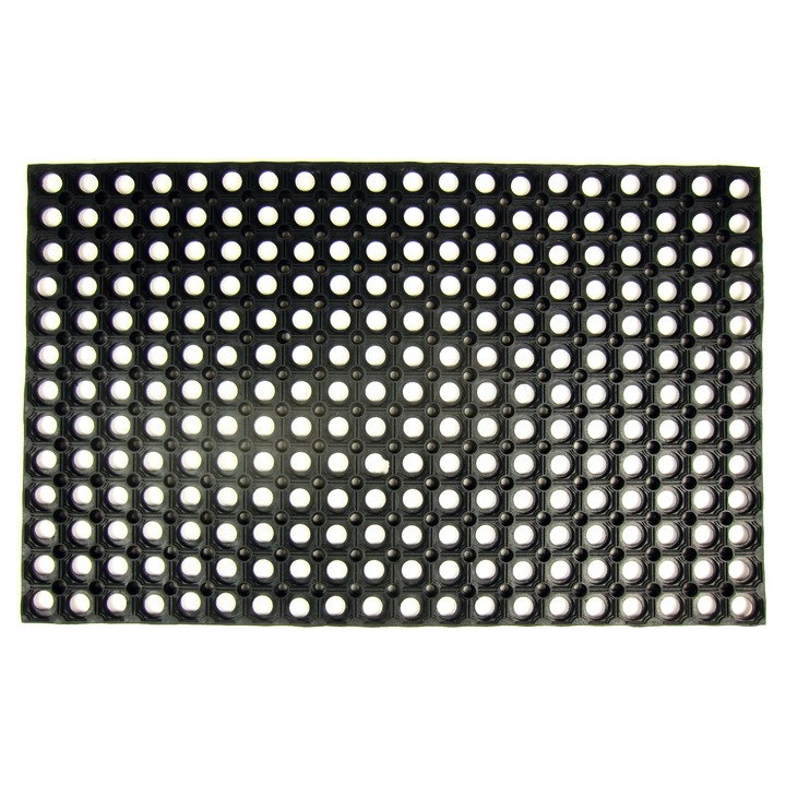 Rohožka KOLIESKA 2 čierna, 80x120 cm 1