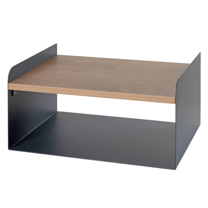 Nástenná polica KORFU dub/antracitová, šírka 40 cm 1