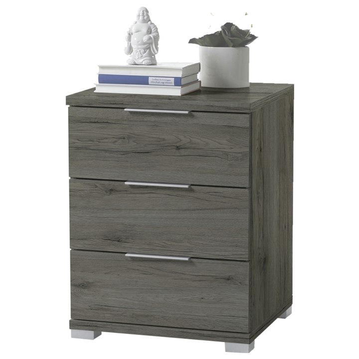 Nočný stolík KORON 3 dub sanremo tmavý 1