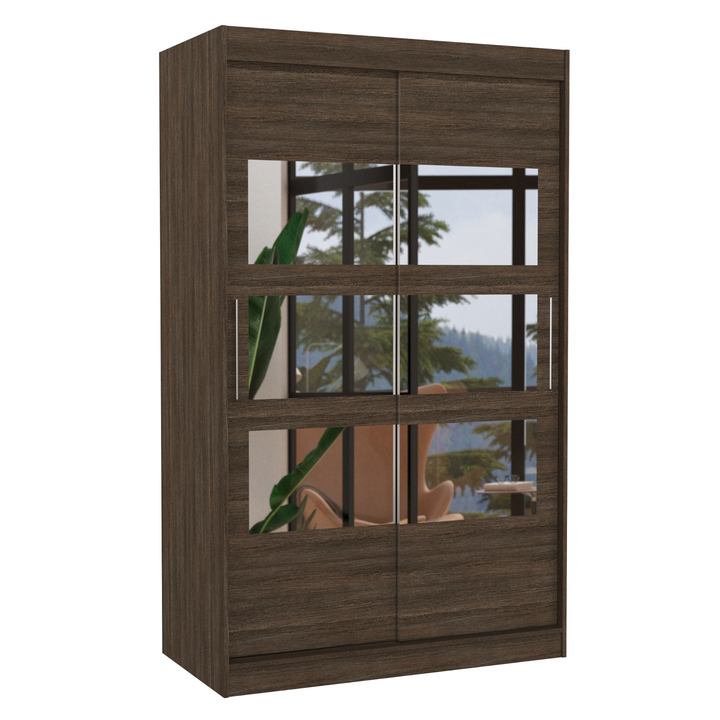 Šatníková skriňa KOSTA čokoládovo hnedá 1