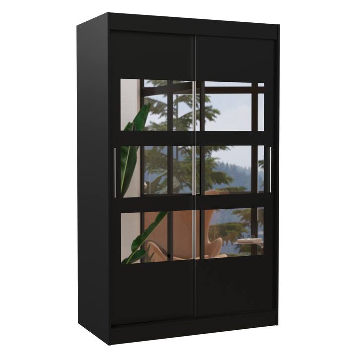 Šatníková skriňa KOSTA čierna 1