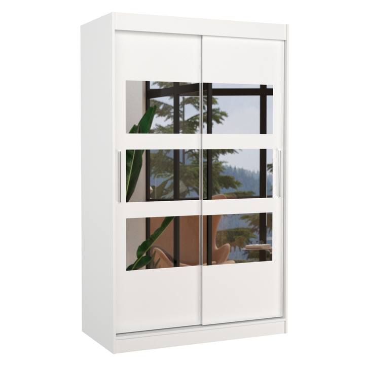 Šatníková skriňa KOSTA biela 1