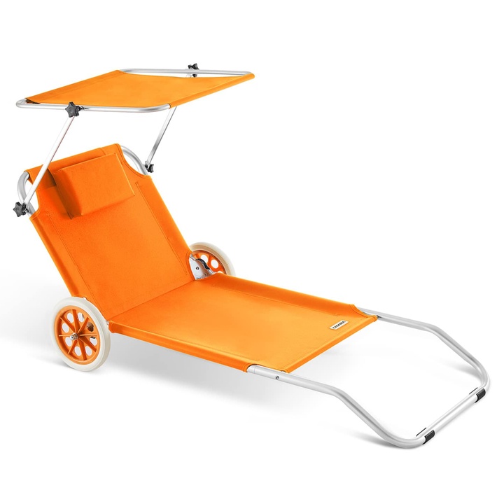Záhradné ležadlo KRETA oranžová 1
