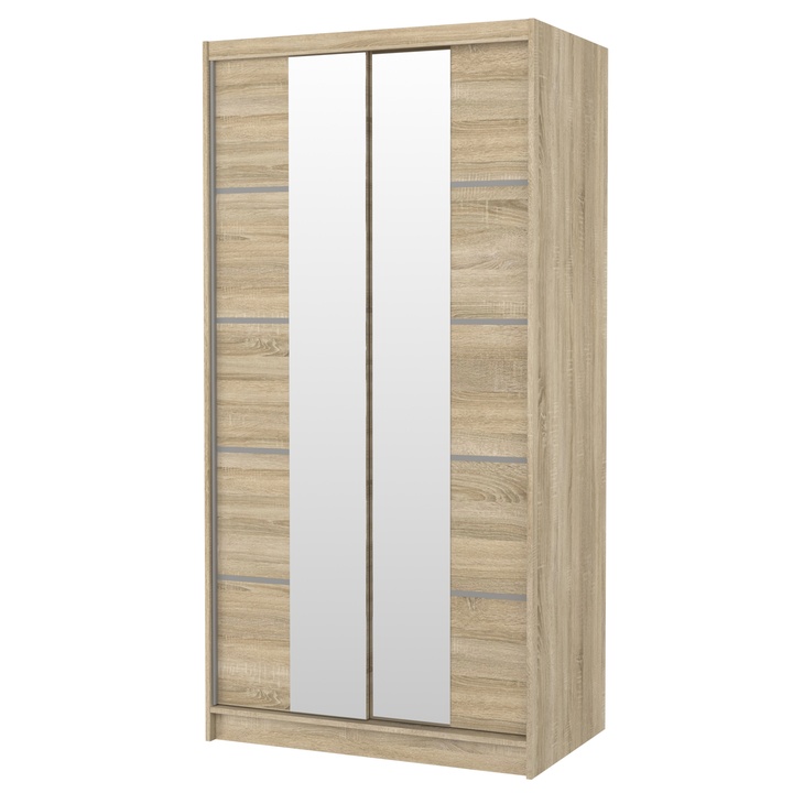Šatníková skriňa  KSAVERA dub sonoma 1