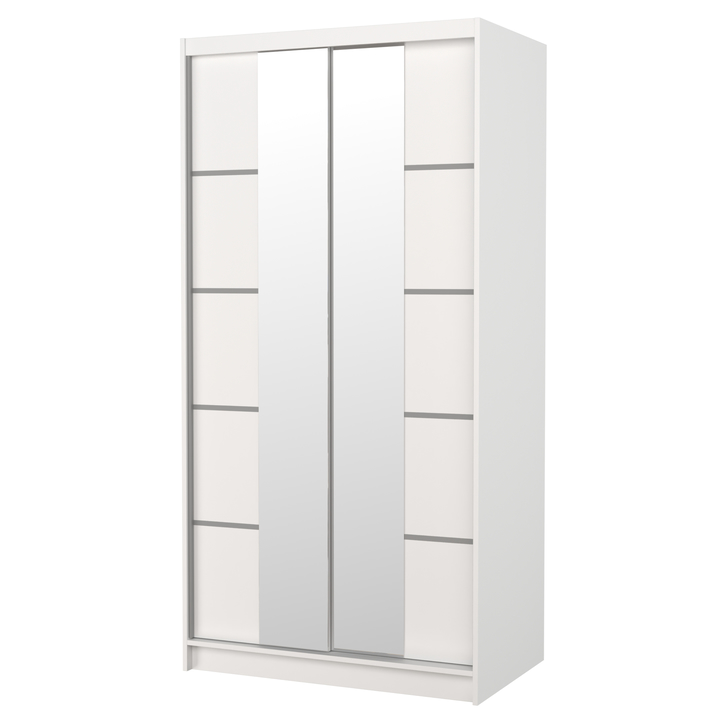 Šatníková skriňa  KSAVERA biela 1