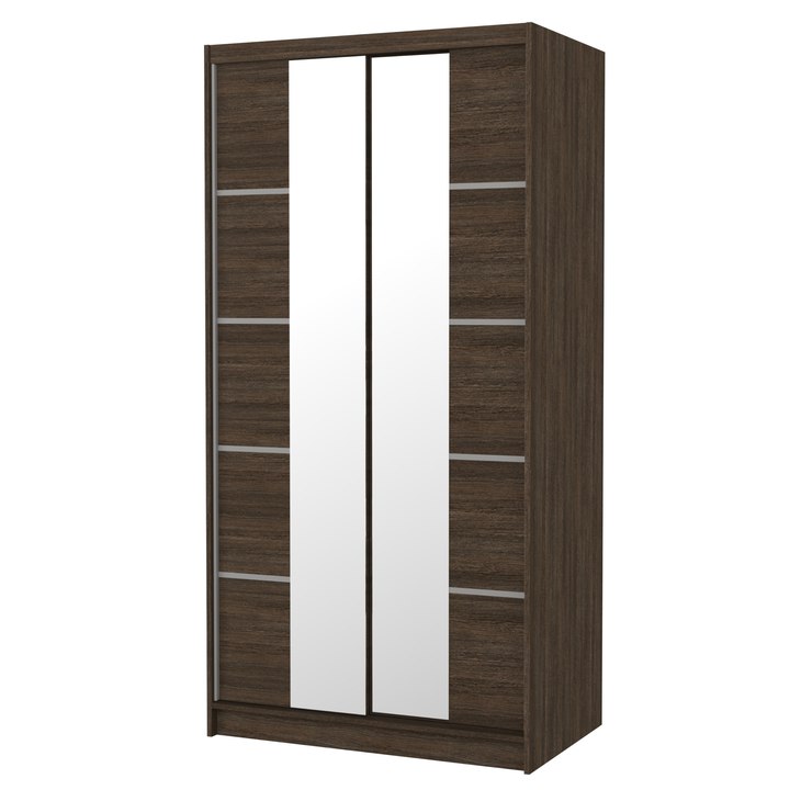 Šatníková skriňa  KSAVERA čokoládová 1