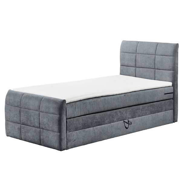 Posteľ boxspring KUBA 2 antracitová, 120x200 cm 1