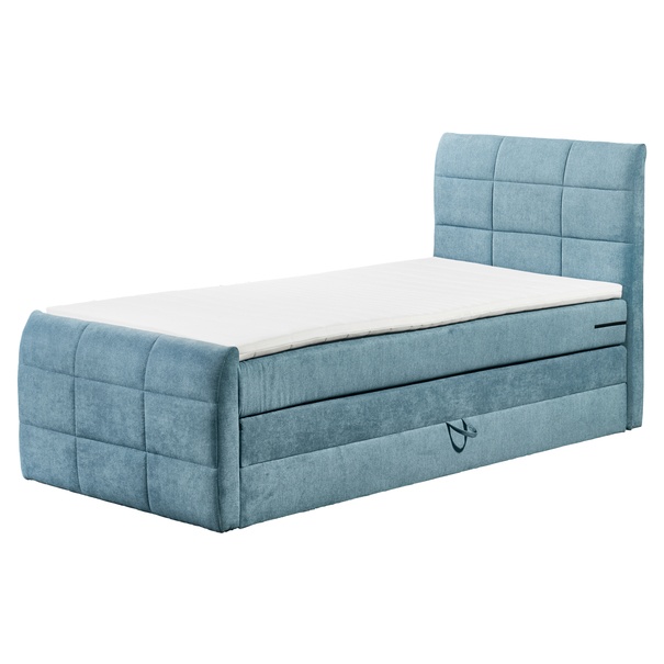 Posteľ boxspring KUBA 2 svetlomodrá, 120x200 cm 1