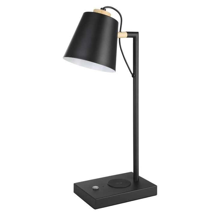 Stolná LED lampa LACEY-QI čierna 1
