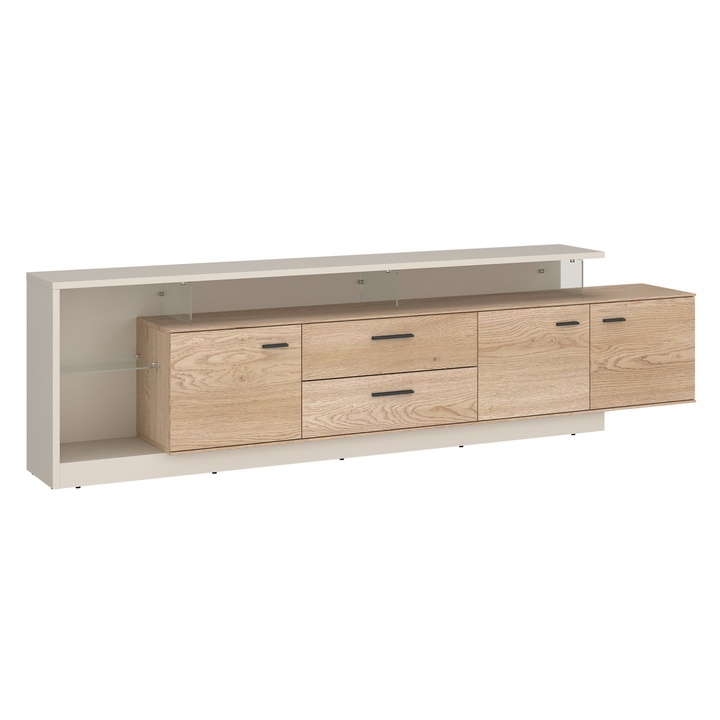 TV komoda LAGOON 02 kašmírová/dub krémový torro 1