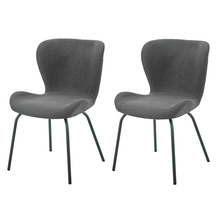 Jedálenská stolička LAGOS S antracitová/sivá, sada 2 ks 1