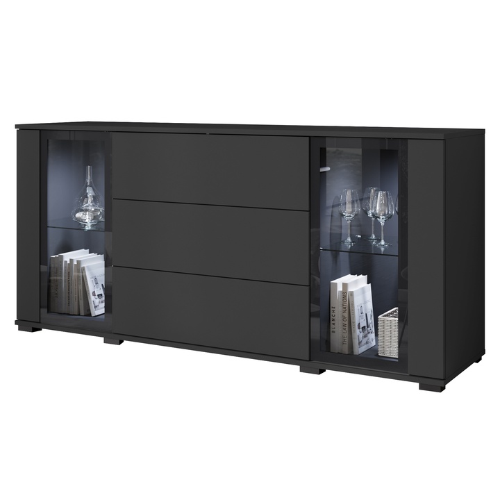 Príborník LAIMA II čierna matná 1