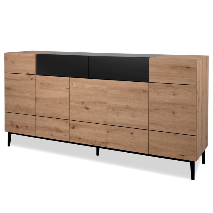 Komoda LAKKA 51A dub artisan/čierna 1