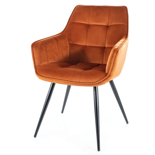 Jedálenská stolička LALAO škoricová/čierna 1