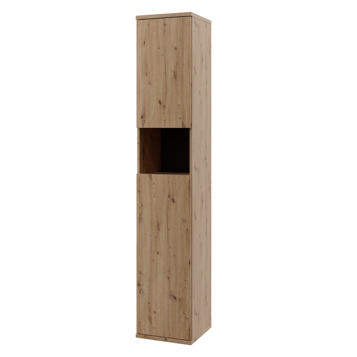 Skrinka na topánky LAMAR dub artisan/antracitová 1