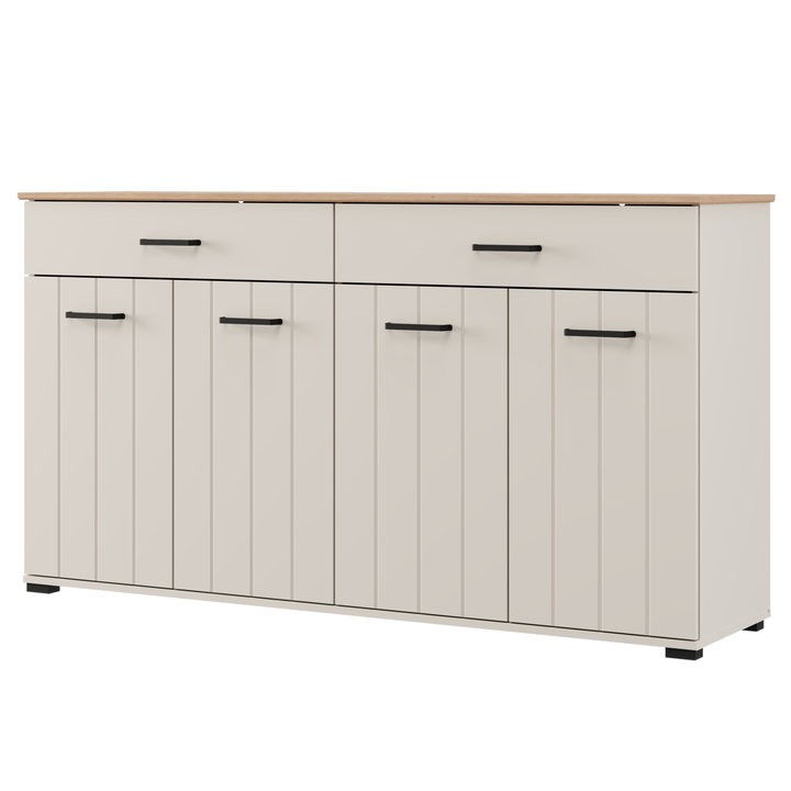 Komoda LAMBETH 2Z4D kašmírová/dub artisan 1