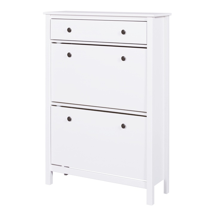 Výklopná skrinka na topánky LANDLIV biela 1