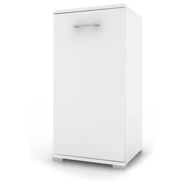 Skrinka s košom na bielizeň LARA biela 1