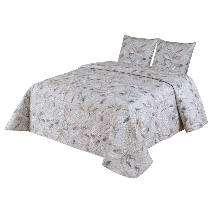 Prikrývka s obliečkami LASCIA hnedá, 2 ks 45x45 a 220x240 cm 1