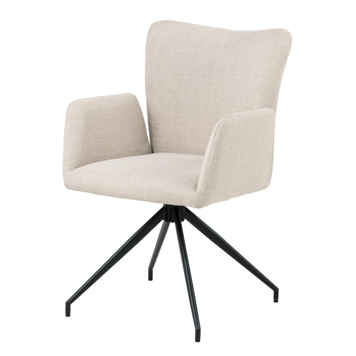 Jedálenská stolička LAURA béžová/čierna 1